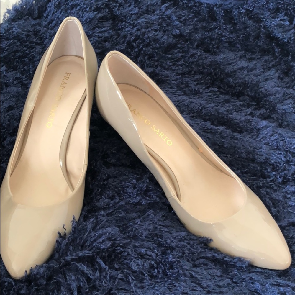 Franco Sarto size 10 nude heels.
